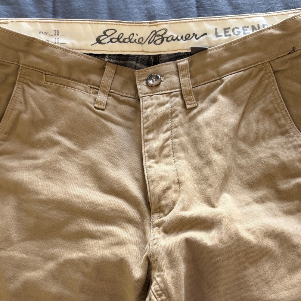 Eddie Bauer Tan neutral flannel lined pants